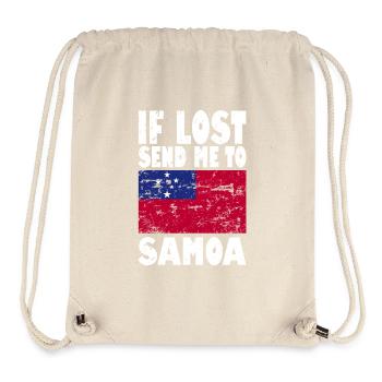 Samoa Flag Saying - Stanley/Stella Recycled Gym Bag - natural - Front