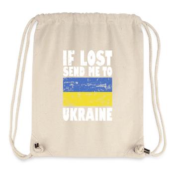 Ukraine Flag Slogan - Stanley/Stella Recycled Gym Bag - natural - Front