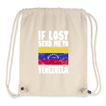 Venezuela Flag Saying - Stanley/Stella Recycled Gym Bag - natural - Front