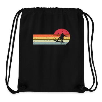 Wakeskate Wakeskating Wakeskater Wakeboard - Sac à cordon recyclé Stanley/Stella - noir - Devant