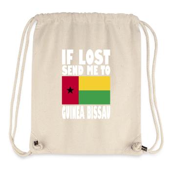 Guinea Bissau Flag Saying - Stanley/Stella Recycled Gym Bag - natural - Front