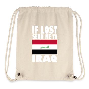Iraq Flag Slogan - Stanley/Stella Recycled Gym Bag - natural - Front