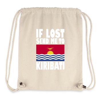Drapeau de Kiribati - Sac à cordon recyclé Stanley/Stella - blanc naturel - Devant