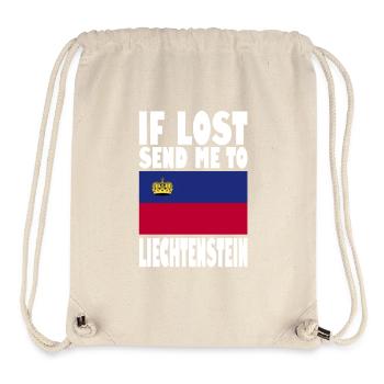 Liechtenstein Flag Slogan - Stanley/Stella Recycled Gym Bag - natural - Front
