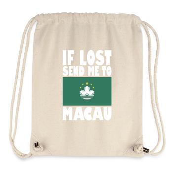 Drapeau de Macao - Sac à cordon recyclé Stanley/Stella - blanc naturel - Devant