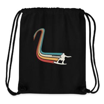 Wakeskate Wakeskating Wakeskater Wakeboard - Sac à cordon recyclé Stanley/Stella - noir - Devant