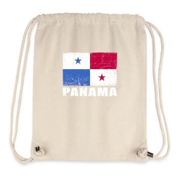 Panama Flag Grunge Panama Flag - Stanley/Stella Recycled Gym Bag - natural - Front