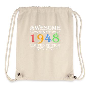 1948 - Born 1948 - Fantastic since 1948 - Stanley/Stella Recycled Gym Bag - natural - Front