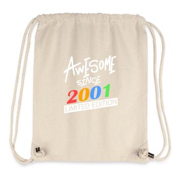 2001 - Born 2001 - Fantastic since 2001 - Stanley/Stella Recycled Gym Bag - natural - Front