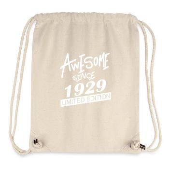 1929 - Jahrgang 1929 - Stanley/Stella recycelter Gym Bag - Naturweiß - Vorne