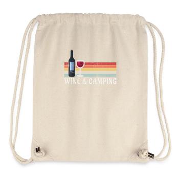 Camping Drinking Wine - Stanley/Stella Recycled Gym Bag - natural - Front