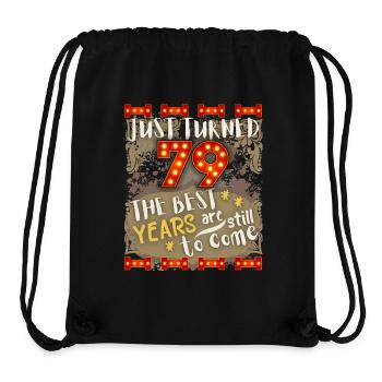 79. Geburtstag 79 Jahre alt Vintage-Design, Spruch - Stanley/Stella recycelter Gym Bag - Schwarz - Vorne