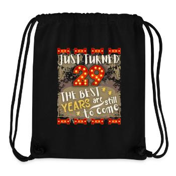 29th birthday 29 years old vintage design, saying - Stanley/Stella Recycled Gym Bag - black - Front