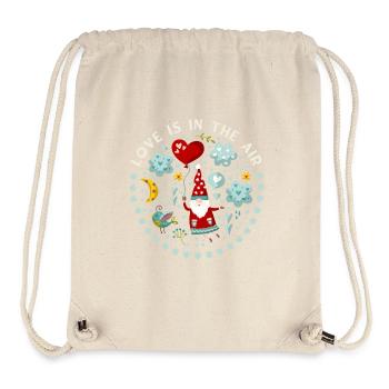 Gnom Liebe-Love Kobold-Wichtel lustiger Spruch - Stanley/Stella recycelter Gym Bag - Naturweiß - Vorne
