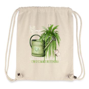 Pflanzen-Fan, Antirassismus be-kind, Frieden Peace - Stanley/Stella recycelter Gym Bag - Naturweiß - Vorne