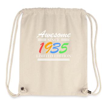 1935 - Jahrgang 1935 - Stanley/Stella recycelter Gym Bag - Naturweiß - Vorne