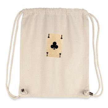 Kreuz Ass Poker oder Skat Kartenspiel - Stanley/Stella recycelter Gym Bag - Naturweiß - Vorne