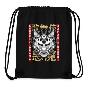 Kabuki Theatre, Kabuki Drama, Kabuki Demon, Japan - Stanley/Stella Recycled Gym Bag - black - Front