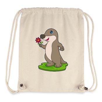 Fleur de loutre - Sac à cordon recyclé Stanley/Stella - blanc naturel - Devant