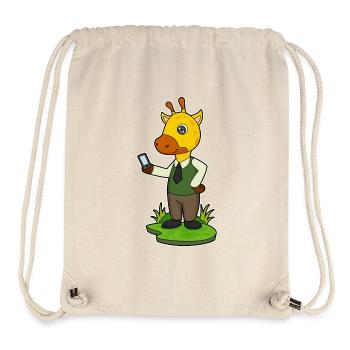 Giraffe Smartphone - Stanley/Stella Recycled Gym Bag - natural - Front