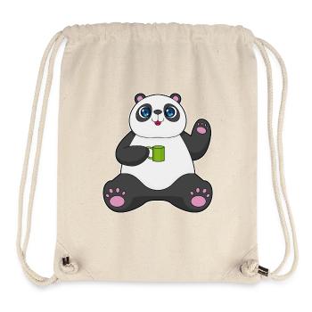 Panda Mug - Sac à cordon recyclé Stanley/Stella - blanc naturel - Devant