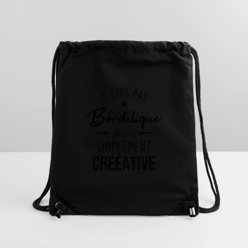 Je suis pas bordélique je suis simplement créative Sac à cordon recyclé Stanley/Stella