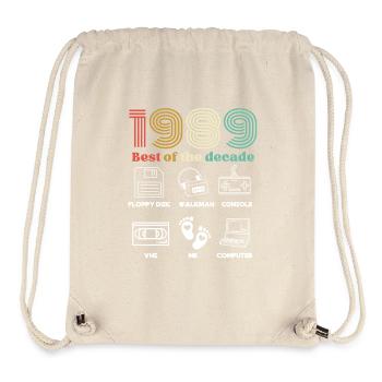 Best of the Decade 1989 - Stanley/Stella Recycled Gym Bag - natural - Front