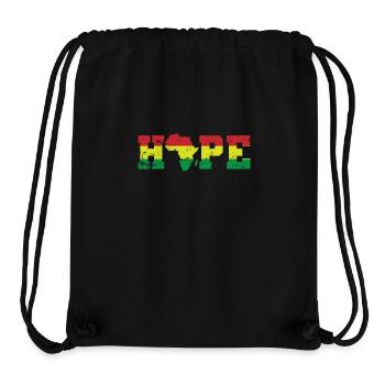 Hope Population Continent Africa Map - Stanley/Stella Recycled Gym Bag - black - Front