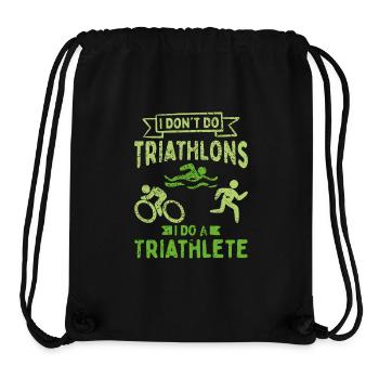 Triathlon Triathlet - Stanley/Stella recycelter Gym Bag - Schwarz - Vorne