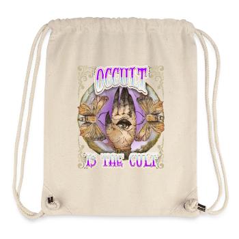 Okkult, Auge Alles-sehende-Auge Magie Vintage-Stil - Stanley/Stella recycelter Gym Bag - Naturweiß - Vorne