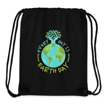 Earth Day, Saying, Environmental Protection, Climate Protection - Stanley/Stella Recycled Gym Bag - black - Front