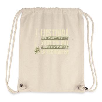 ERSTMAL LINGLASMANTELGESCHOSS 500CCM Bierliebhaber - Stanley/Stella recycelter Gym Bag - Naturweiß - Vorne