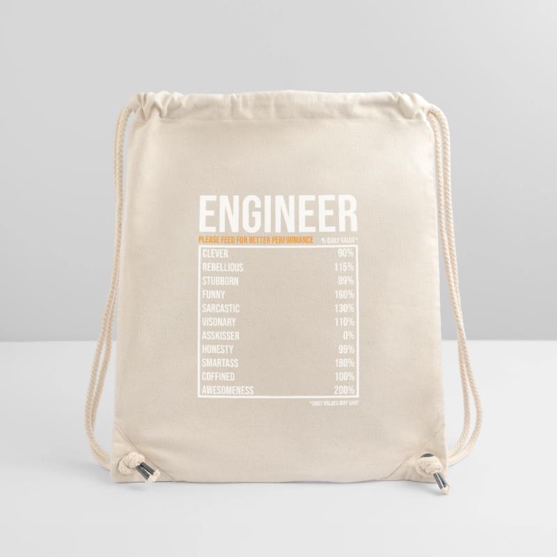 Engineer Daily Values Funny Engineer Stanley/Stella Recycled Gym Bag