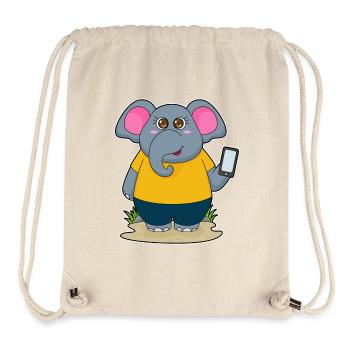 Elephant Smartphone - Stanley/Stella Recycled Gym Bag - natural - Front