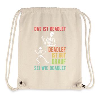 Deadlef Drôle Squelette Halloween Costume Hommes - Sac à cordon recyclé Stanley/Stella - blanc naturel - Devant