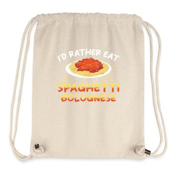 Spaghetti Bolognese - Stanley/Stella recycelter Gym Bag - Naturweiß - Vorne