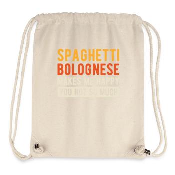 Spaghetti Bolognese - Stanley/Stella recycelter Gym Bag - Naturweiß - Vorne