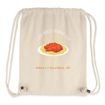 Spaghetti Bolognese - Stanley/Stella recycelter Gym Bag - Naturweiß - Vorne