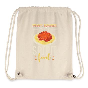 Spaghetti Bolognese - Stanley/Stella recycelter Gym Bag - Naturweiß - Vorne