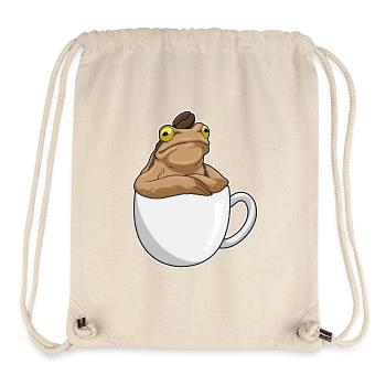 Frosch Kaffee Kaffeebohne - Stanley/Stella recycelter Gym Bag - Naturweiß - Vorne