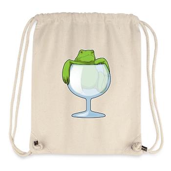 Frosch Weinglas - Stanley/Stella recycelter Gym Bag - Naturweiß - Vorne