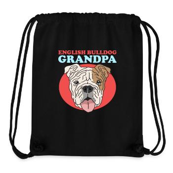 Deutsch Bulldog Grandpa | Dog Owner Gift - Stanley/Stella Recycled Gym Bag - black - Front