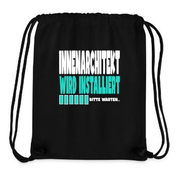 Innenarchitekt wird installiert - Stanley/Stella recycelter Gym Bag - Schwarz - Vorne