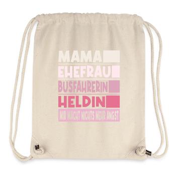 Busfahrerin Mama Ehefrau Heldin - Stanley/Stella recycelter Gym Bag - Naturweiß - Vorne