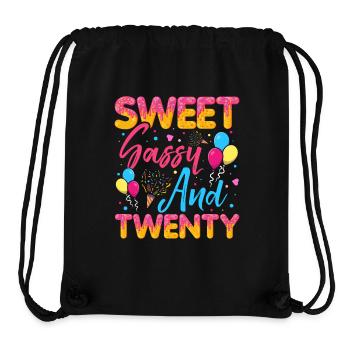Sweet Sassy And Twenty Sprinkles Delicious - Stanley/Stella recycelter Gym Bag - Schwarz - Vorne