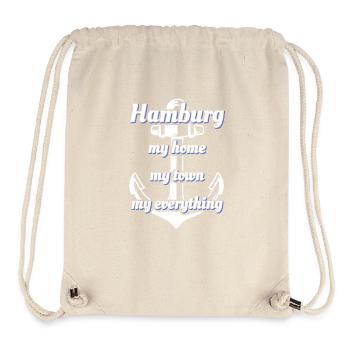 Hamburg Spruch Hansestadt Hamburg - Stanley/Stella recycelter Gym Bag - Naturweiß - Vorne