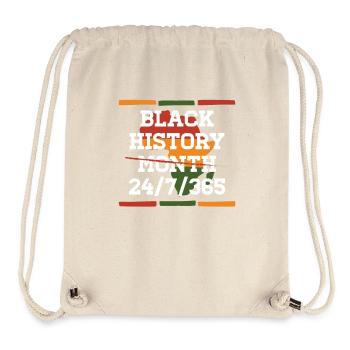 Black History Month 24/7/365 Celebrate the - Stanley/Stella Recycled Gym Bag - natural - Front