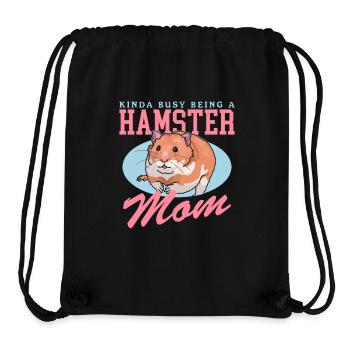 Hamster Mom | Dwarf Hamster Golden Hamster Gift - Stanley/Stella Recycled Gym Bag - black - Front