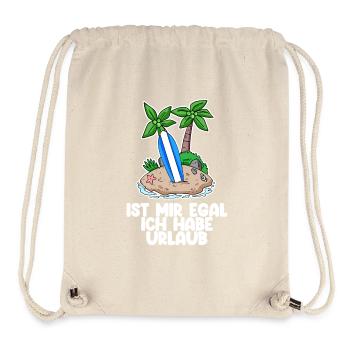 Urlaub - Stanley/Stella recycelter Gym Bag - Naturweiß - Vorne