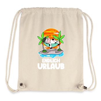 Urlaub - Stanley/Stella recycelter Gym Bag - Naturweiß - Vorne